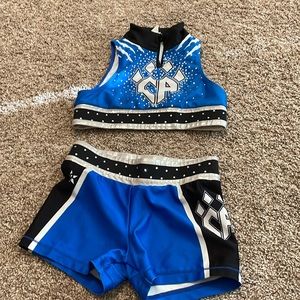 Cheer Athletics Practice wear- Top: YL- Bottoms: AXS